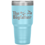 The Dogfather Dog Dad Fathers Day Gift Dog Lover Tumbler Tumblers dad, family- Nichefamily.com