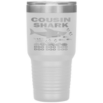 Cousin Shark Fathers Day Gift Cousin Shark Doo Doo Do Tumbler Tumblers dad, family- Nichefamily.com