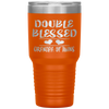 Double Blessed Grandpa Of Twins Grandfather Gift Tumbler Tumblers dad, family- Nichefamily.com