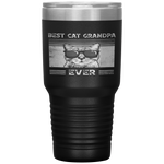 Mens Best Cat Grandpa Ever Retro Vintage Cat Grandpa Gifts Tumbler Tumblers dad, family- Nichefamily.com