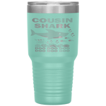 Cousin Shark Fathers Day Gift Cousin Shark Doo Doo Do Tumbler Tumblers dad, family- Nichefamily.com