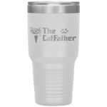 The Catfather Funny Father's Day Gift for Cat Daddy Tumbler Tumblers dad, family- Nichefamily.com