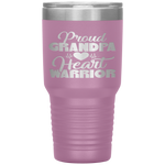 Proud Grandpa Of A Heart Warrior CHD Awareness Gift Tumbler Tumblers dad, family- Nichefamily.com