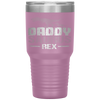 Daddysaurus Rex Father's Day Dinosaur Daddy Funny Tumbler Tumblers dad, family- Nichefamily.com