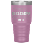 Daddysaurus Rex Father's Day Dinosaur Daddy Funny Tumbler Tumblers dad, family- Nichefamily.com