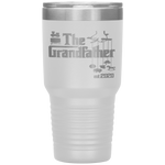 Promoted to Grandpa Grandfather 2020 New Grandpa Gift Tumbler Tumblers dad, family- Nichefamily.com