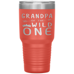 Grandpa Of The Wild One Thing Birthday Tumbler Tumblers dad, family- Nichefamily.com