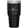 Father's Day Fishing Gift Heartbeat Fisherman Grandpa Tumbler Tumblers dad, family- Nichefamily.com