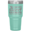 Boots Or Bows Grandpa Gender Reveal Baby Shower Announcement Tumbler Tumblers dad, family- Nichefamily.com