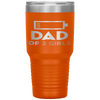 Dad of 3 Girls Men Fathers Day Gift from Daughter Wife Tumbler Tumblers dad, family- Nichefamily.com