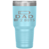 Funny Father's Day - Dad of 2 Boys Gift Idea Tumbler Tumblers dad, family- Nichefamily.com