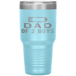 Funny Father's Day - Dad of 2 Boys Gift Idea Tumbler Tumblers dad, family- Nichefamily.com