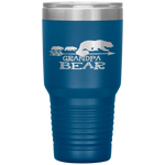 Red Plaid Grandpa Bear Two Cubs Matching Buffalo Pajama Xmas Tumbler Tumblers dad, family- Nichefamily.com