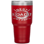 Best Dad By Par Golf Lover Father's Day Gift Tumbler Tumblers dad, family- Nichefamily.com