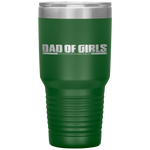 Funny Fathers Day Gift Dad of Girls Outnumbered Tumbler Tumblers dad, family- Nichefamily.com