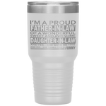 fathers day gifts for father in law from Daughter in law Tumblers Tumblers dad, family- Nichefamily.com