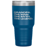 GRANDPA THE MAN THE MYTH THE LEGEND Father's Day Gift Men Tumbler Tumblers dad, family- Nichefamily.com