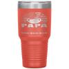 Papa Shark American Flag Fathers Day 4Th Of July Tumbler Tumblers dad, family- Nichefamily.com