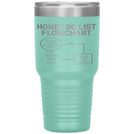 Funny Honey Do List Flow Chart Father's Day Dad Joke Tumbler Tumblers dad, family- Nichefamily.com