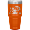 Reel Cool Grandpa Fathers Day Gifts For Fisherman Tumbler Tumblers dad, family- Nichefamily.com