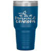 Mermaid Grandpa Funny Grandfather Family Matching Birthday Tumbler Tumblers dad, family- Nichefamily.com