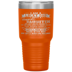 I Am A Lucky Dad I Have Stubborn Daughter Father's Day Tumbler Tumblers dad, family- Nichefamily.com