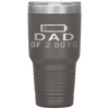 Funny Father's Day - Dad of 2 Boys Gift Idea Tumbler Tumblers dad, family- Nichefamily.com