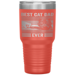 Vintage Best Cat Dad Ever Bump Fist Father's Day Gifts Tumbler Tumblers dad, family- Nichefamily.com