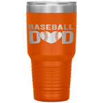 Baseball Dad Papa Father's Day Gift For Him School Tumbler Tumblers dad, family- Nichefamily.com