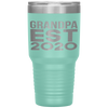 First Time Grandpa 2020 Grandfather Father-in-law Pregnancy Tumbler Tumblers dad, family- Nichefamily.com