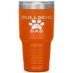 Bulldog Paw Dad Tumblers - Nichefamily.com